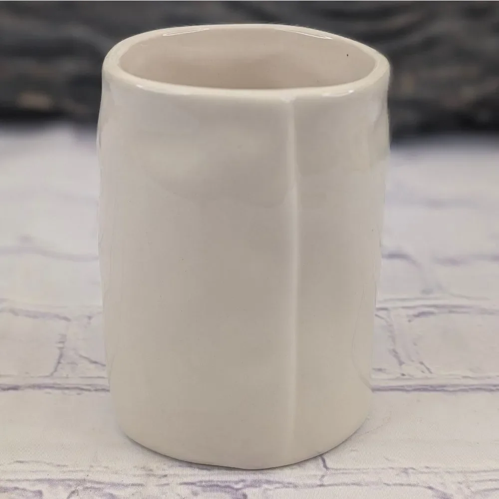 Rae Dunn FACE Ceramic Bathroom Cup Holder